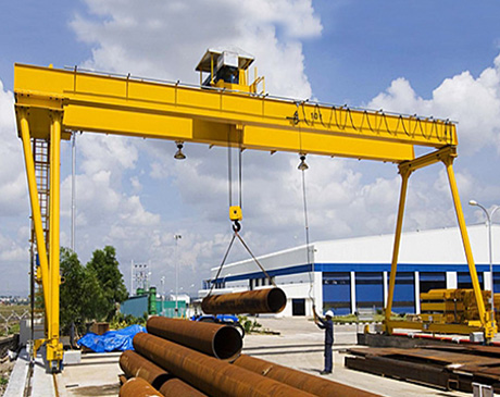 Lifting steel pipe