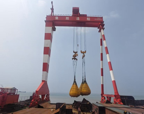 Shipyard working