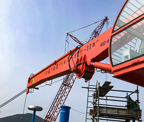 Haitai Heavy Industry successfully finished commissioning of hydraulic telescopic boom crane