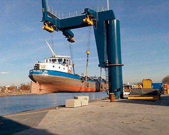 40 Ton boat jib crane