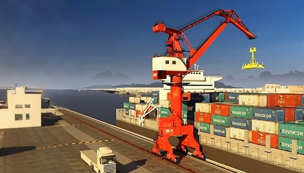Four Link Portal Crane
