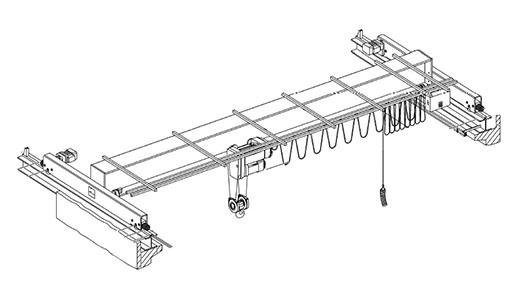 single girder overhead crane drawing