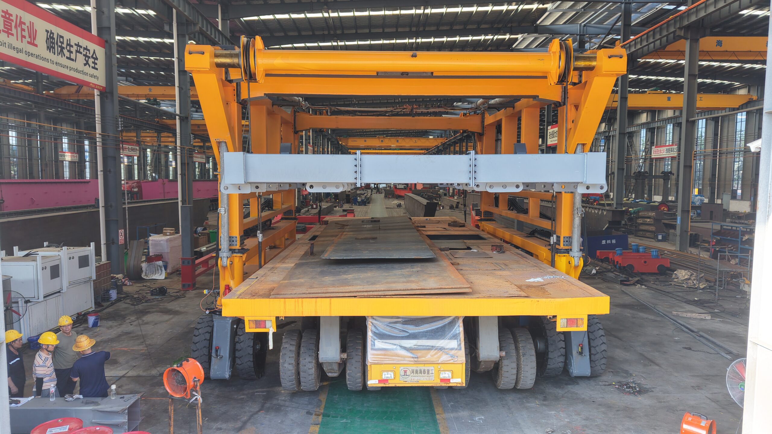 80T Trackless Straddle Carrier: High-Capacity Heavy Handling