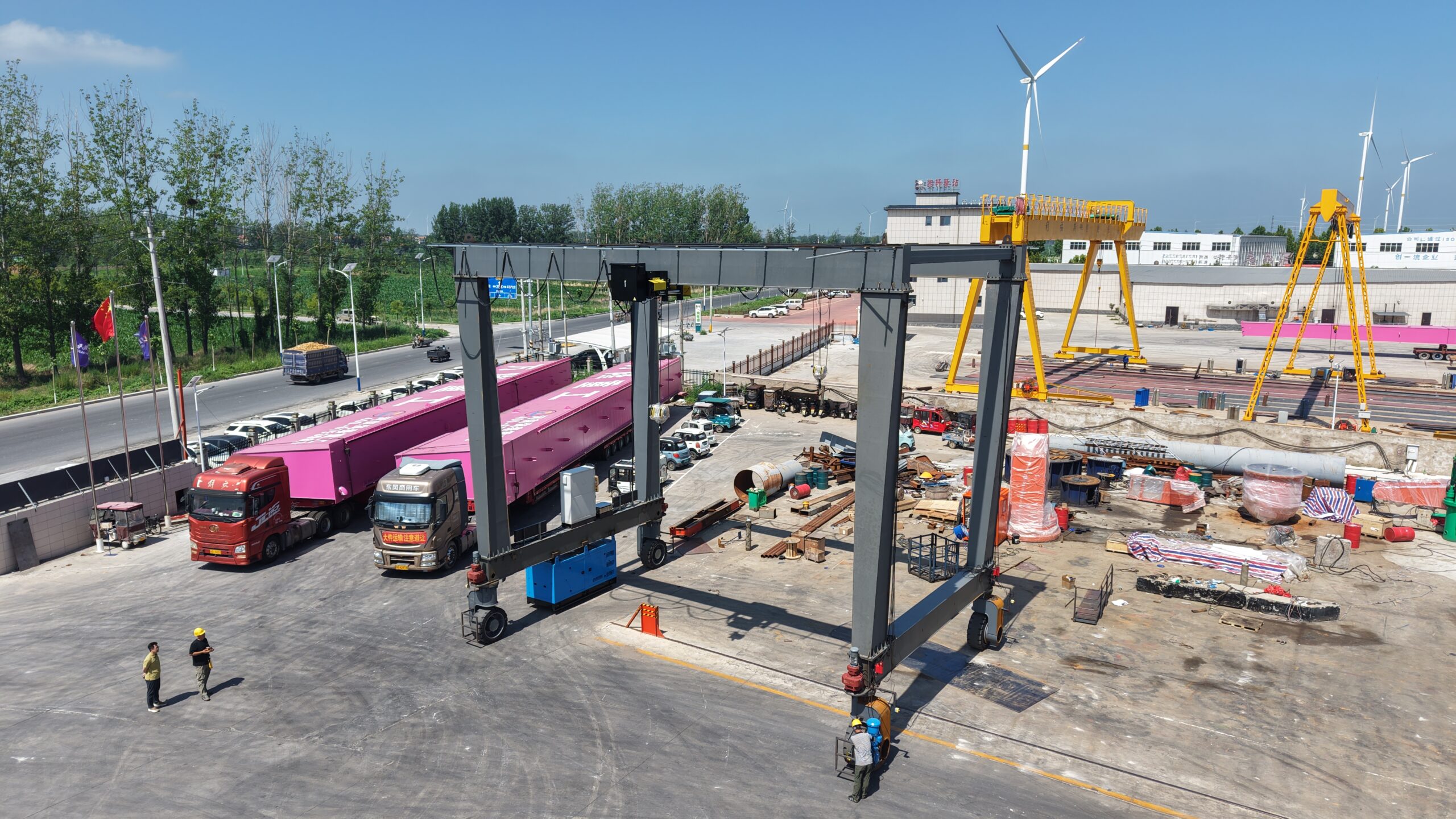 25+25t RTG Crane Dual-hoist mobile solution for workshop & outdoor yards