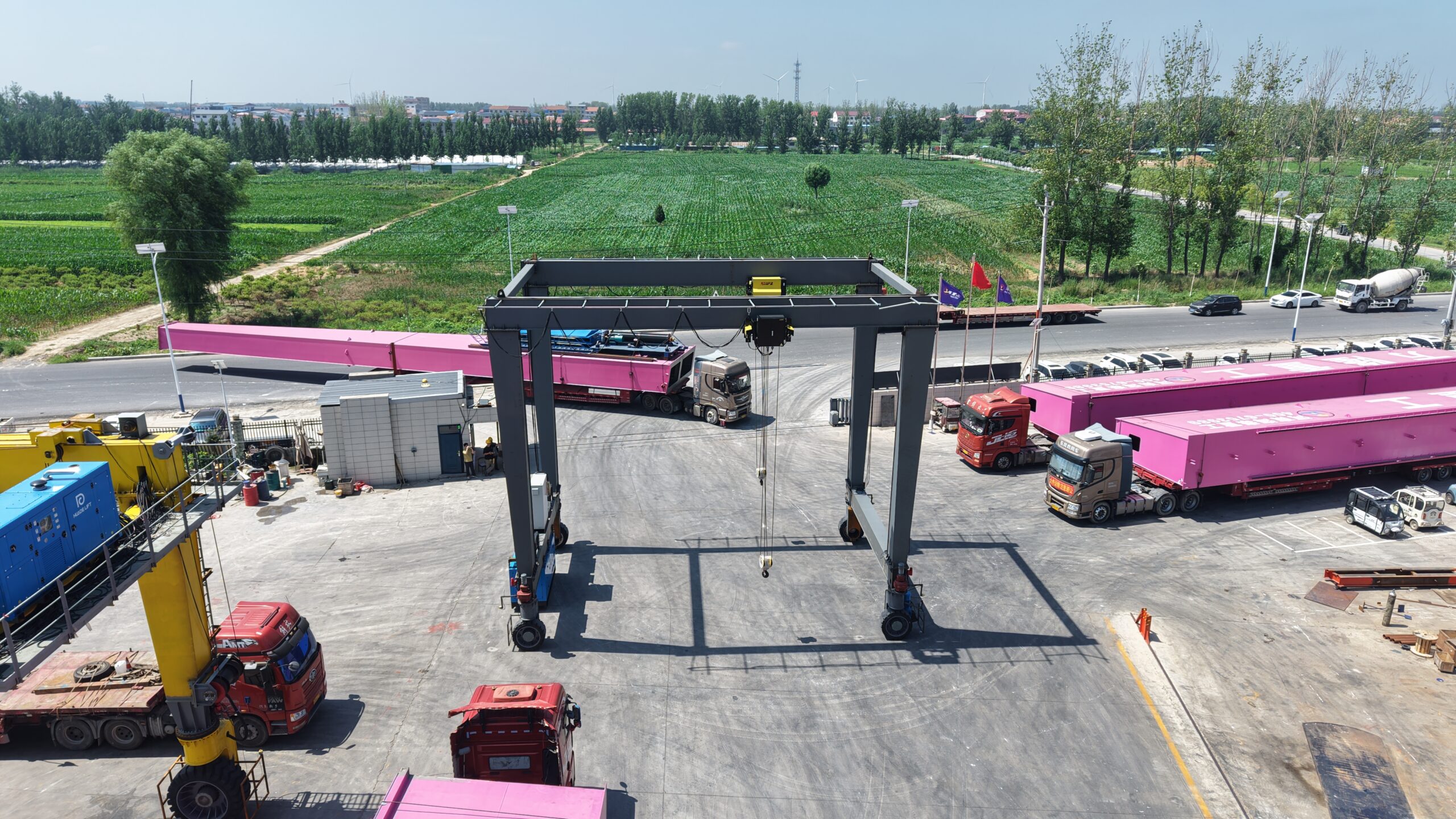 25+25t RTG Crane Dual-hoist mobile solution for workshop & outdoor yards